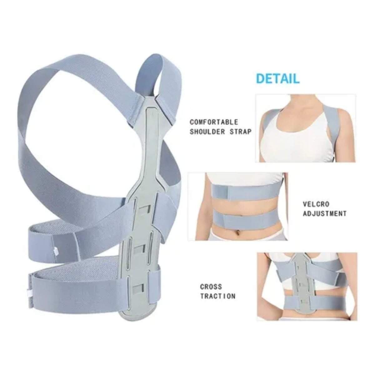 Miniatura 5 de Corrector postura con soporte vertebral